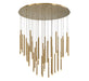Lib & Co. - 10147-07 - LED Chandelier - Amalfi - Plated Brushed Gold