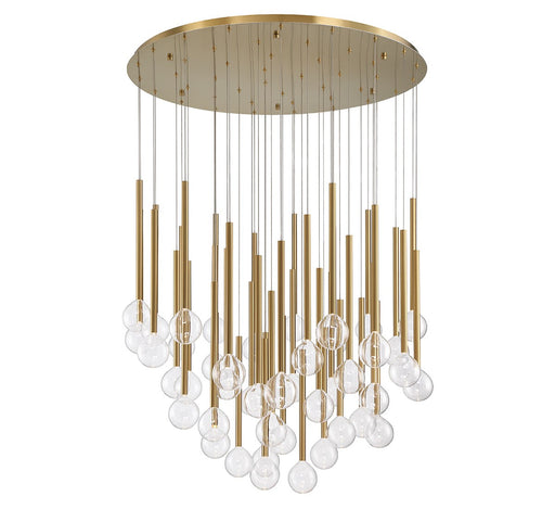 Positano LED Chandelier Plated Brushed gold