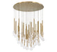 Lib & Co. - 10148-07 - LED Chandelier - Positano - Plated Brushed gold