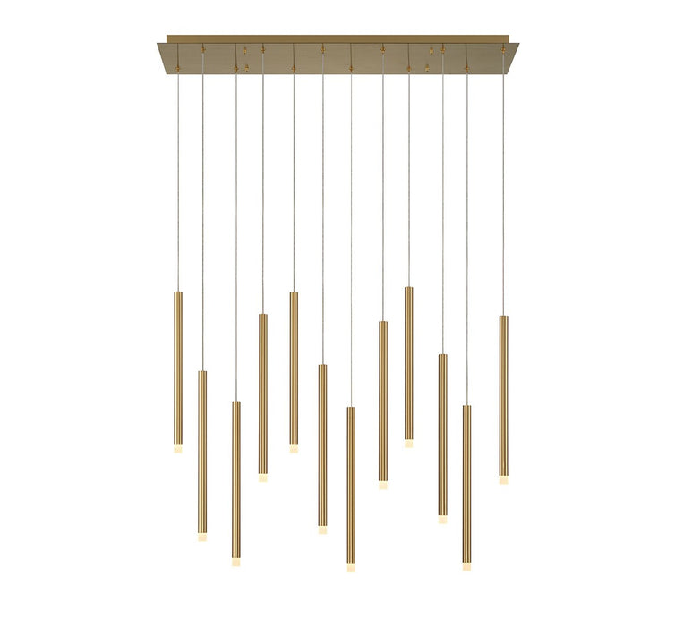 Lib & Co. - 10149-07 - LED Chandelier - Amalfi - Plated Brushed Gold