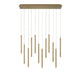 Lib & Co. - 10149-07 - LED Chandelier - Amalfi - Plated Brushed Gold
