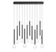 Lib & Co. - 10150-02 - LED Chandelier - Positano - Matte Black