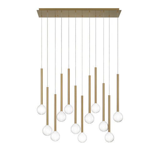 Lib & Co. - 10150-07 - LED Chandelier - Positano - Plated Brushed Gold