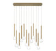 Lib & Co. - 10150-07 - LED Chandelier - Positano - Plated Brushed Gold