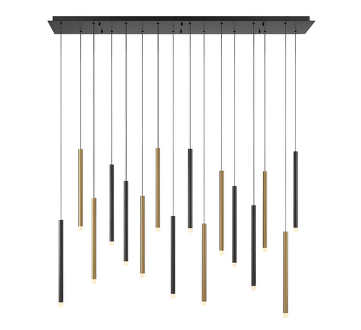 Lib & Co. - 10151-023 - LED Chandelier - Amalfi - Matte Black and Plated Brushed Gold