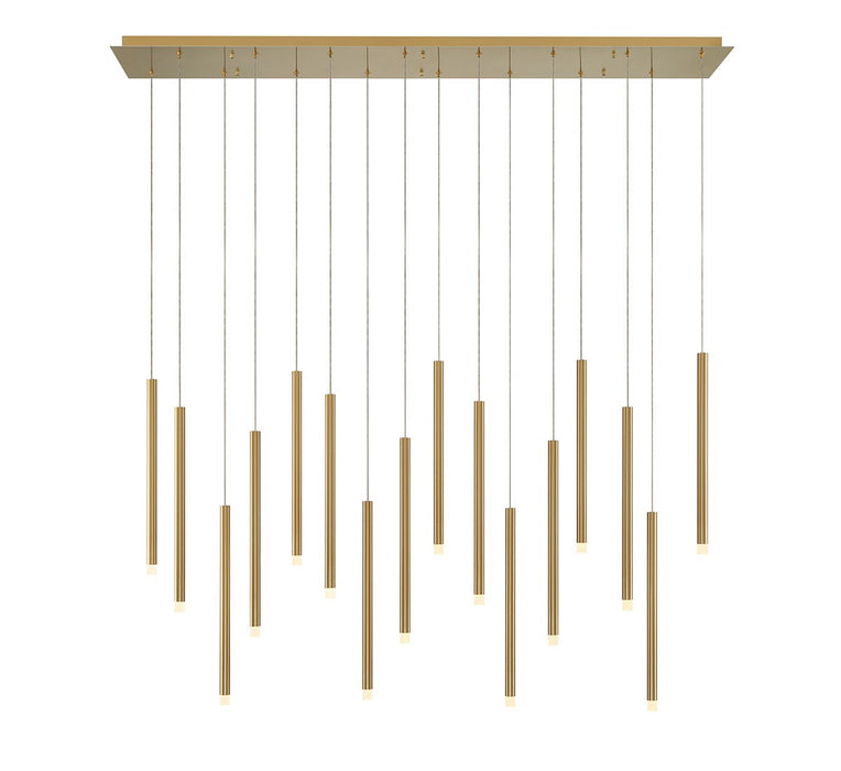 Lib & Co. - 10151-07 - LED Chandelier - Amalfi - Plated Brushed Gold