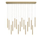 Lib & Co. - 10151-07 - LED Chandelier - Amalfi - Plated Brushed Gold