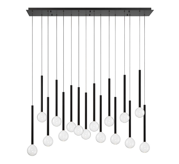 Lib & Co. - 10152-02 - LED Chandelier - Positano - Matte Black