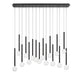 Lib & Co. - 10152-02 - LED Chandelier - Positano - Matte Black