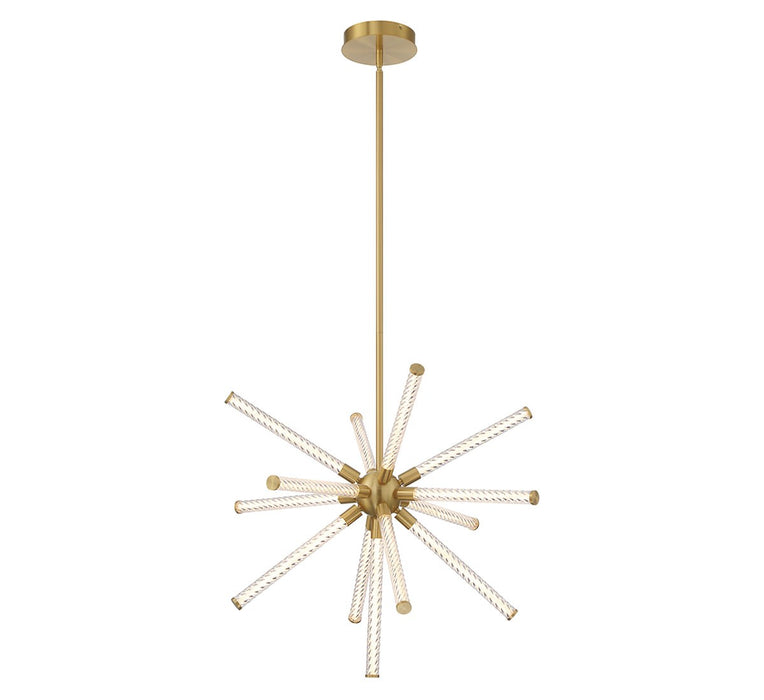 Lib & Co. - 10153-07 - LED Chandelier - Volterra - Plated Brushed Gold