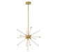 Lib & Co. - 10153-07 - LED Chandelier - Volterra - Plated Brushed Gold