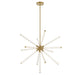 Lib & Co. - 10154-07 - LED Chandelier - Volterra - Plated Brushed Gold