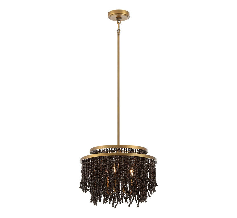 Lib & Co. - 10180-026 - Three Light Convertible Flushmount / Pendant - Molfetta - Antique Brass