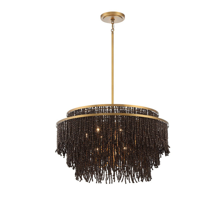 Lib & Co. - 10182-026 - Nine Light Chandelier - Molfetta - Antique Brass