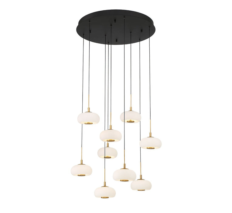 Lib & Co. - 10195-02 - LED Chandelier - Adelfia - Matte Black