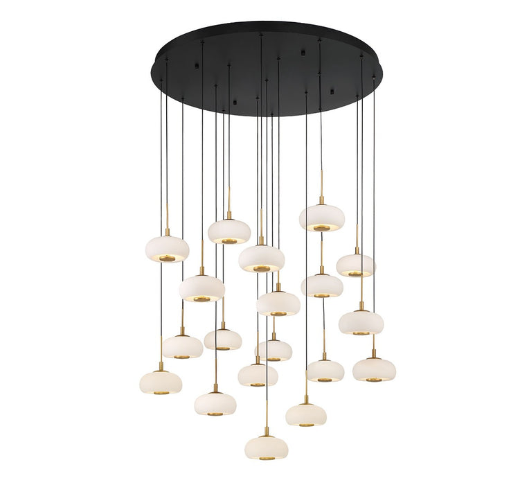 Lib & Co. - 10196-02 - LED Chandelier - Adelfia - Matte Black