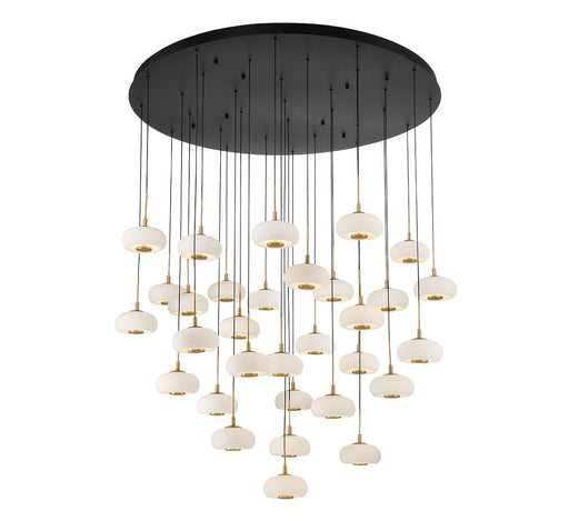 Adelfia LED Chandelier Matte Black