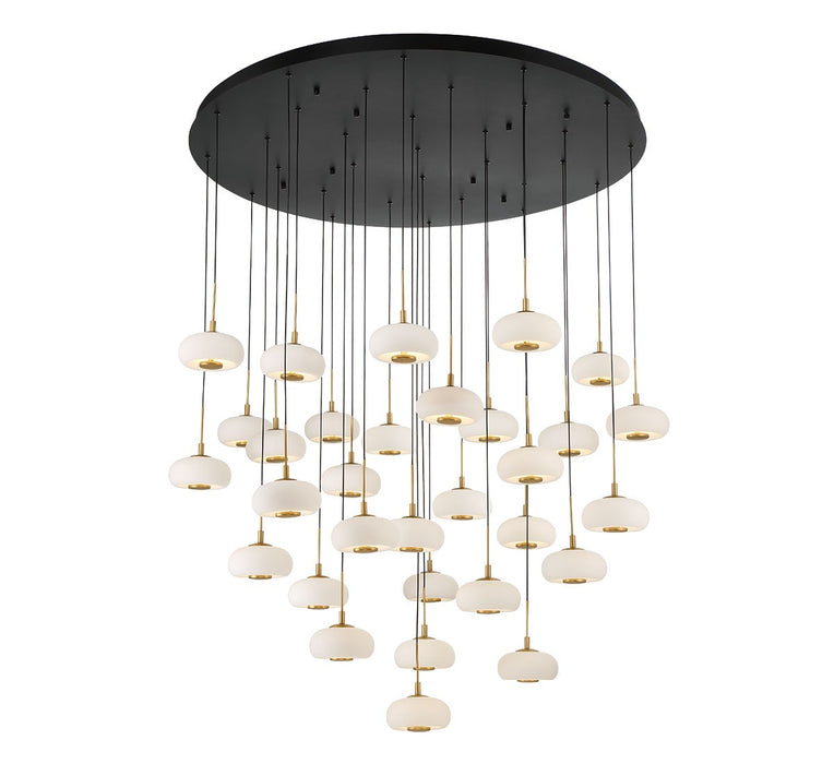 Lib & Co. - 10197-02 - LED Chandelier - Adelfia - Matte Black