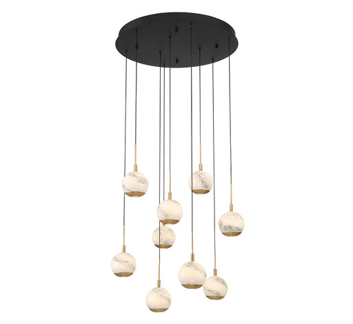 Baveno LED Chandelier Matte Black