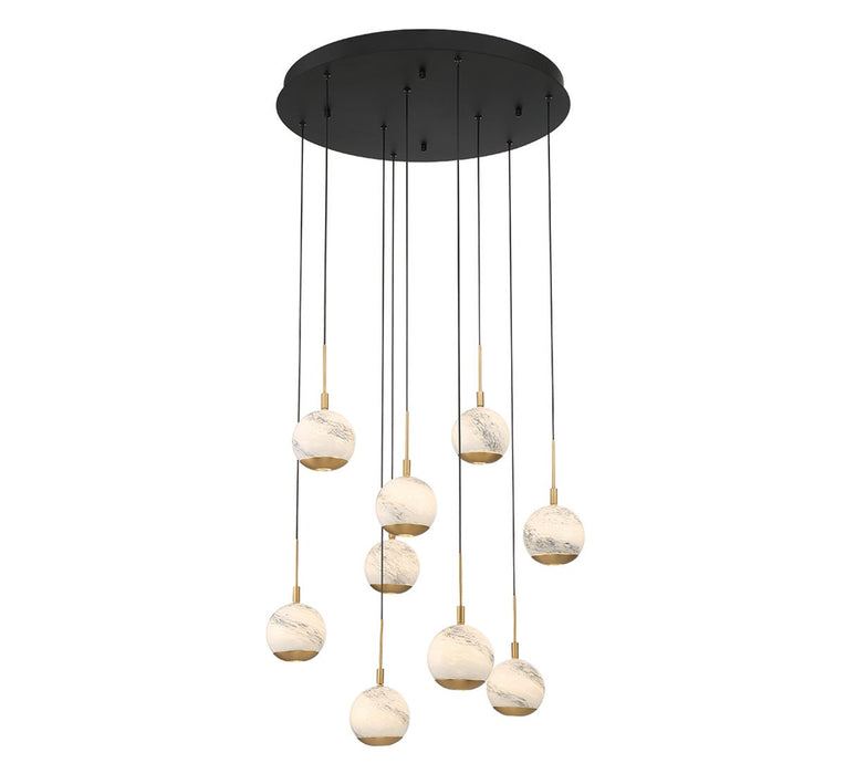 Lib & Co. - 10204-02 - LED Chandelier - Baveno - Matte Black