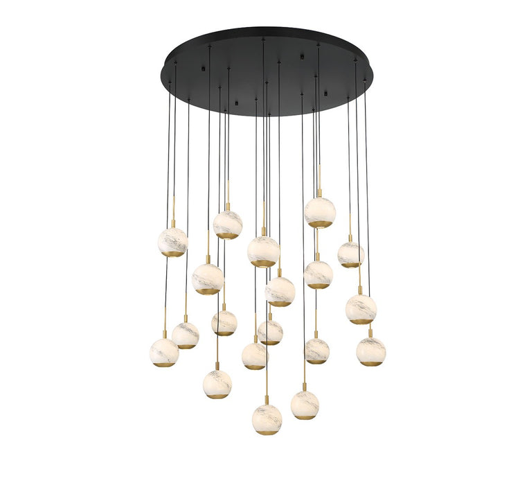 Lib & Co. - 10205-02 - LED Chandelier - Baveno - Matte Black