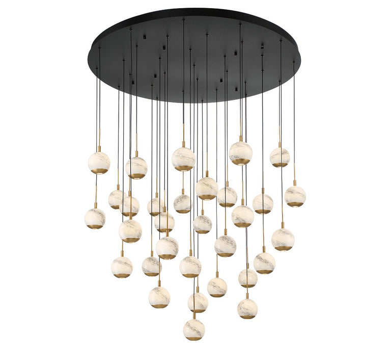 Lib & Co. - 10206-02 - LED Chandelier - Baveno - Matte Black