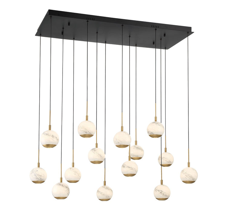 Lib & Co. - 10209-02 - LED Chandelier - Baveno - Matte Black