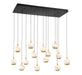 Lib & Co. - 10209-02 - LED Chandelier - Baveno - Matte Black