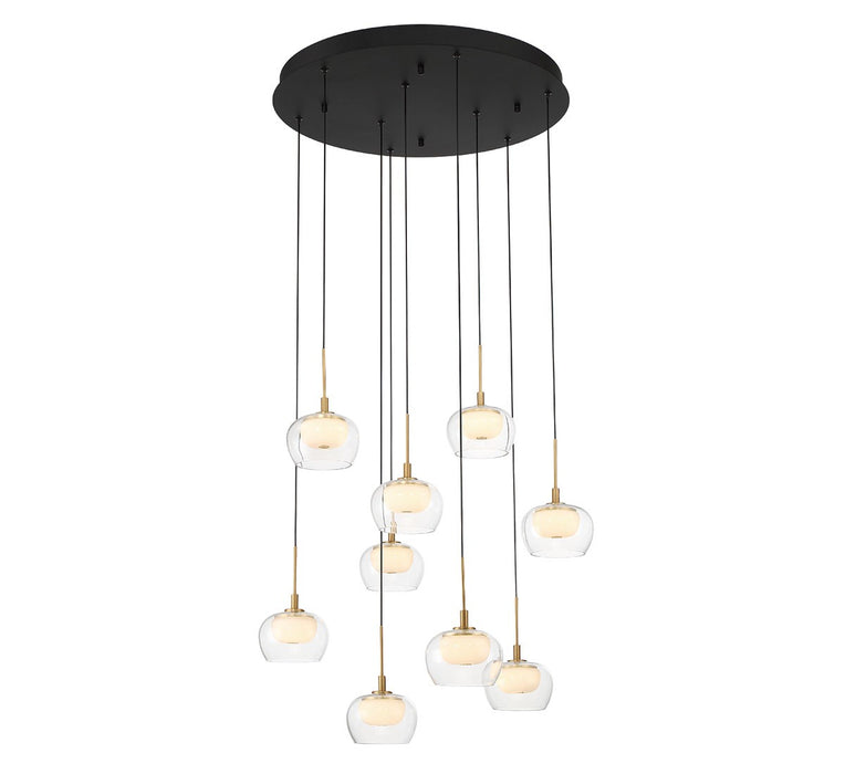 Lib & Co. - 10213-02 - LED Chandelier - Manarola - Matte Black