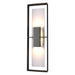 Hubbardton Forge - 302607-SKT-80-78-ZM0546 - Two Light Outdoor Wall Sconce - Shadow Box - Coastal Black