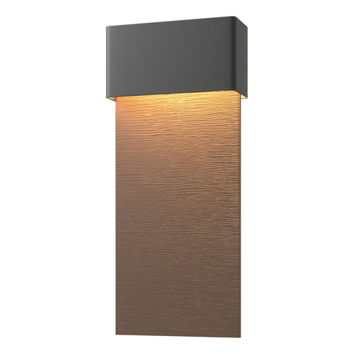 Hubbardton Forge - 302632-LED-80-75 - LED Outdoor Wall Sconce - Stratum - Coastal Black