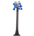Meyda Tiffany - 15895 - 12 Light Floor Lamp - Blue - Mahogany Bronze