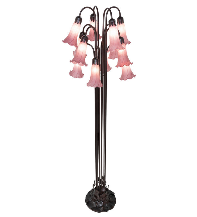 Meyda Tiffany - 15975 - 12 Light Floor Lamp - Lavender - Mahogany Bronze