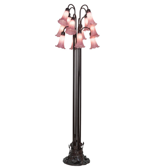 Meyda Tiffany - 15975 - 12 Light Floor Lamp - Lavender - Mahogany Bronze