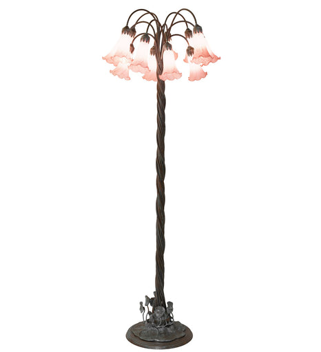 Pink 12 Light Floor Lamp