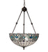 Meyda Tiffany - 255703 - Three Light Pendant - Angelica - Mahogany Bronze