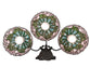 Meyda Tiffany - 263239 - Three Light Wall Sconce - Tiffany Cabbage Rose - Mahogany Bronze
