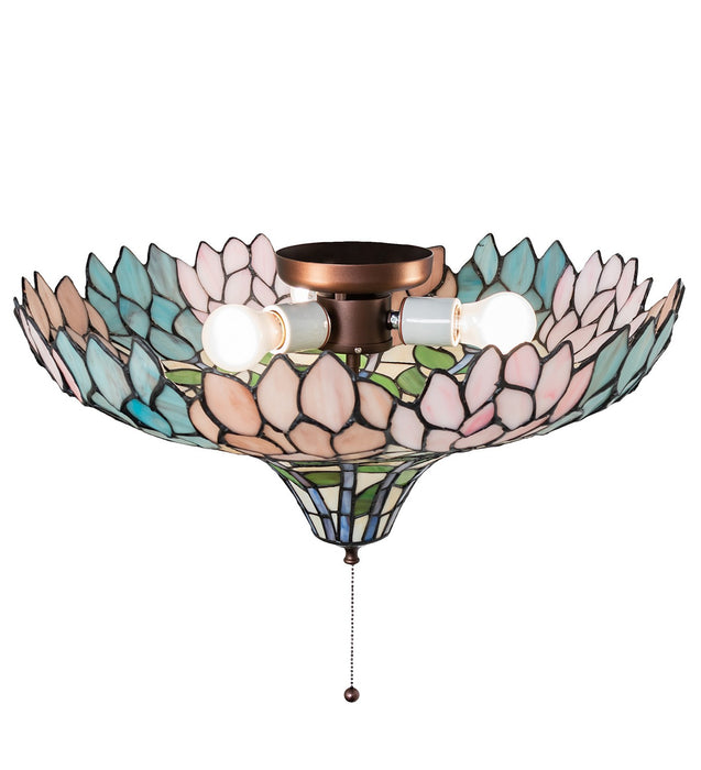 Meyda Tiffany - 263353 - Three Light Fan Light Fixture - Wisteria