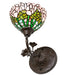 Meyda Tiffany - 264377 - One Light Wall Sconce - Tiffany Cabbage Rose - Mahogany Bronze