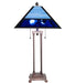Meyda Tiffany - 264614 - Two Light Table Lamp - Split Mission - Craftsman Brown,Mahogany Bronze