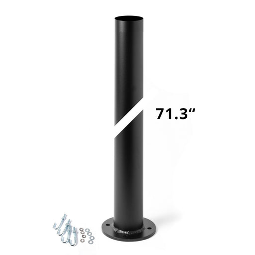 Round Post Outdoor Post Coastal Black