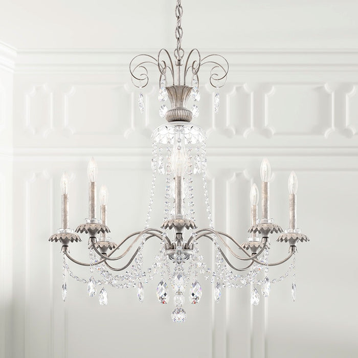 Schonbek - AT1008N-48H - Eight Light Chandelier - Helenia - Antique Silver