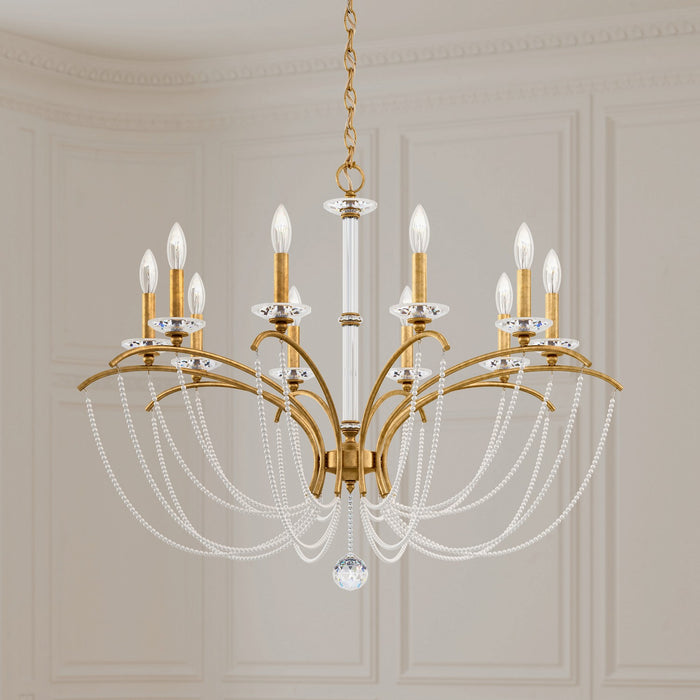 Schonbek - BC7110N-22PWT - Ten Light Chandelier - Priscilla - Heirloom Gold