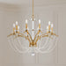 Schonbek - BC7110N-22PWT - Ten Light Chandelier - Priscilla - Heirloom Gold