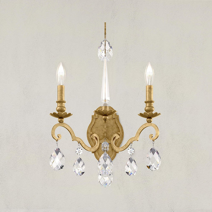 Schonbek - RN3861N-22H - Two Light Wall Sconce - Renaissance Nouveau - Heirloom Gold