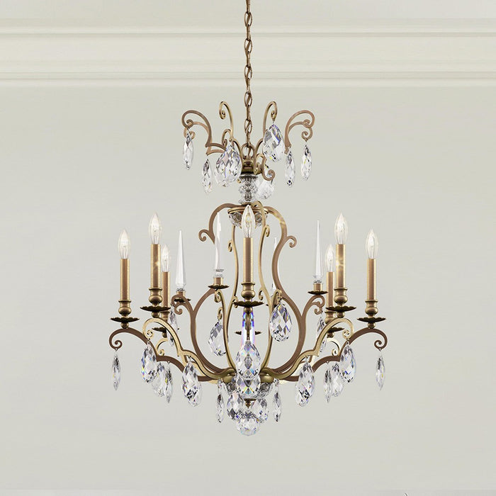 Schonbek - RN3871N-23H - Eight Light Chandelier - Renaissance Nouveau - Etruscan Gold