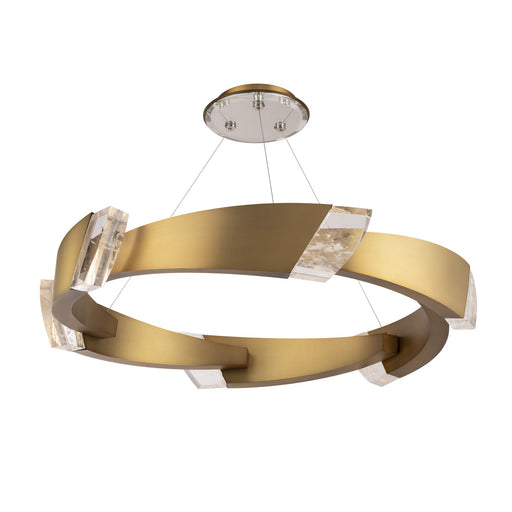 Schonbek - S4844-700OH - LED Pendant - Embrace - Aged Brass