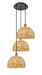 Innovations - 113B-3P-BAB-RBD-12-NAT - Three Light Pendant - Downtown Urban - Black Antique Brass