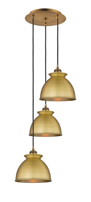 Innovations - 113B-3P-BB-M14-BB - Three Light Pendant - Ballston - Brushed Brass