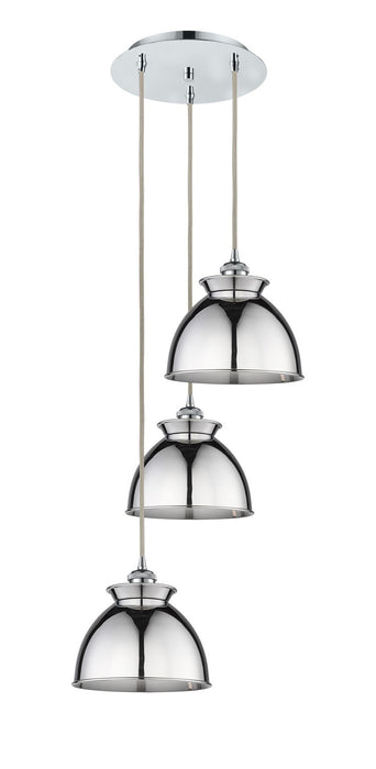 Innovations - 113B-3P-PC-M14-PC - Three Light Pendant - Ballston - Polished Chrome